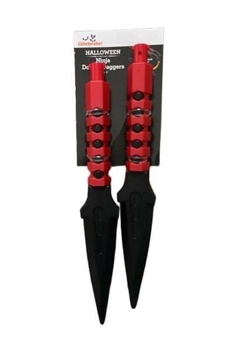 Celebrate! Halloween Ninja Daggers Red and Black Plastic Toy